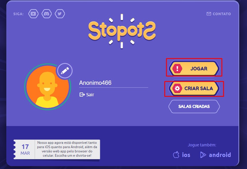 Jogo Stop: Adedonha online – Apps no Google Play