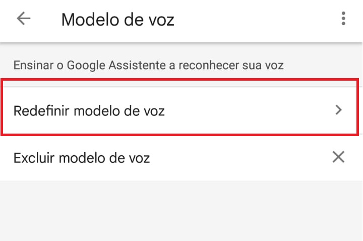 ativando reconhecimento de voz no Google Assistente passo 4