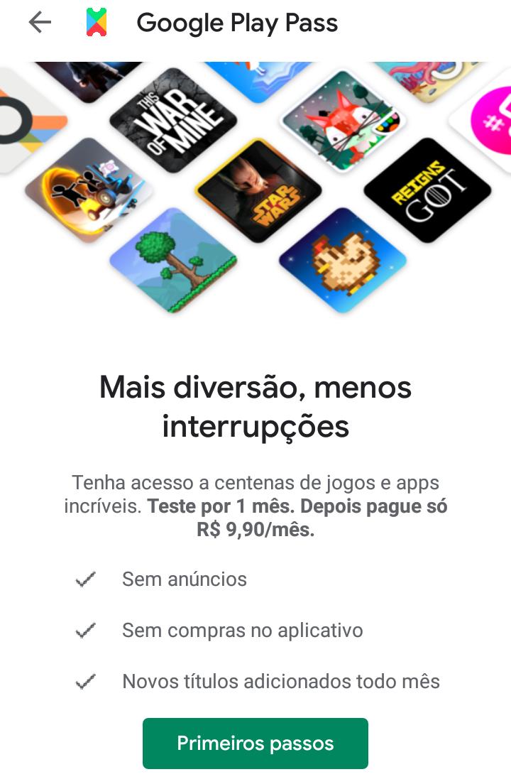 Novidades no Google Play 