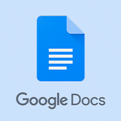 logo do Google Docs, editor de texto online