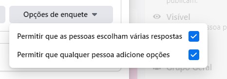 como criar uma enquete no facebook