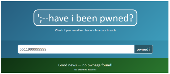 Como saber se meu número de celular foi exposto em vazamento de dados?