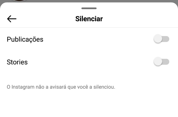 como mutar usuário do instagram passo 2.2