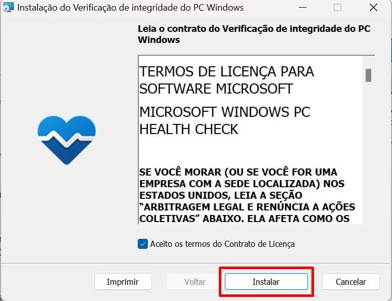 Como usar o PC Health Check para Verificar a Compatibilidade com Windows 11 passo 2