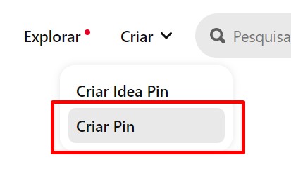 como criar um pin passo 1