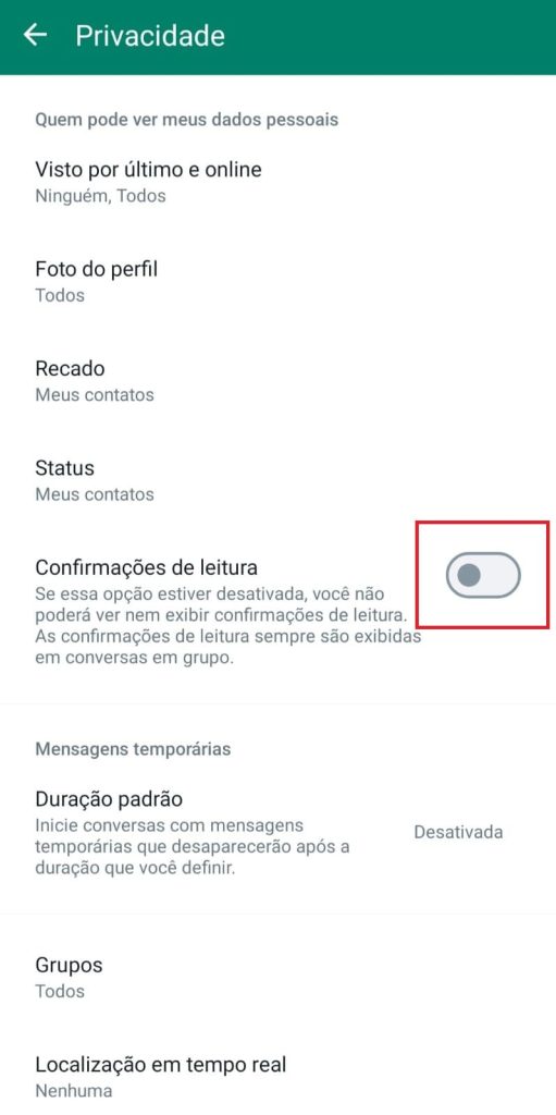 Como visualizar anonimamente o Status do WhatsApp passo 5