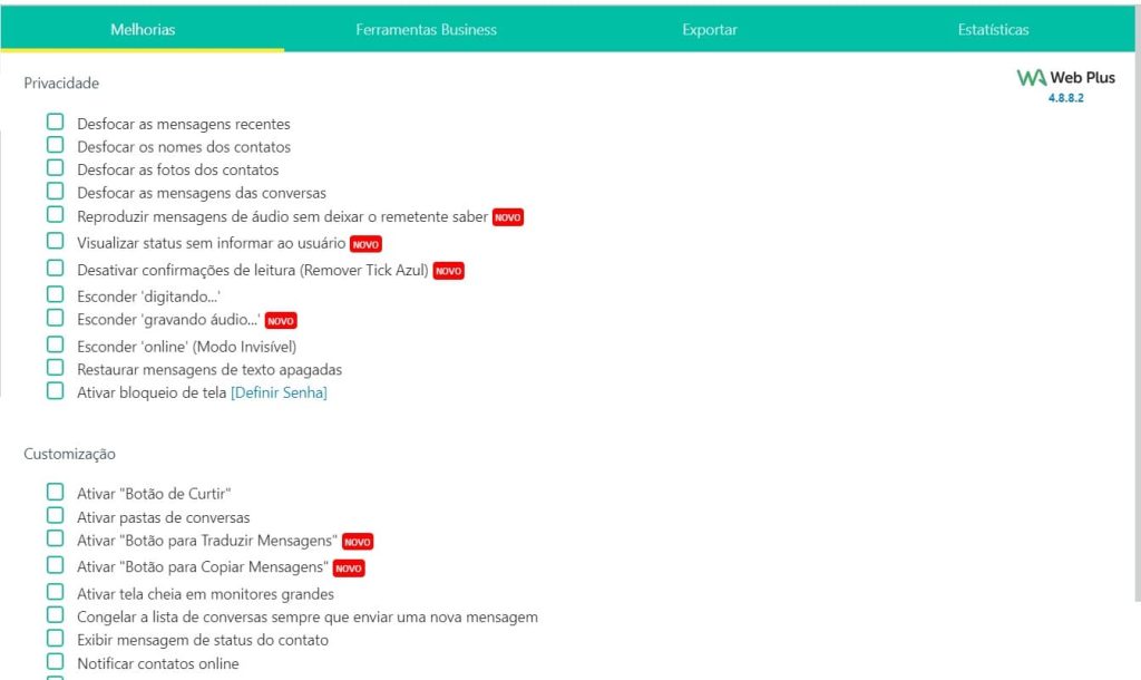 Como visualizar o Status anonimamente no WhatsApp Web passo 4