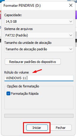 Como criar um pendrive bootável do Windows 11