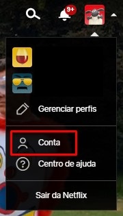 Como alterar as contas do Netflix que estão sendo usadas em um