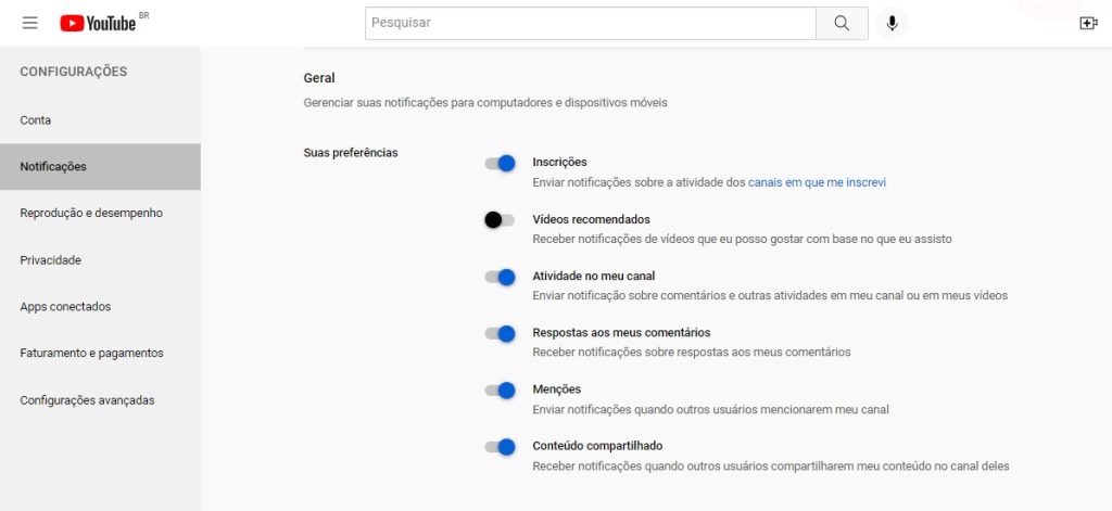 YouTube-como-desativar-todas-as-notificacoes-passo-3