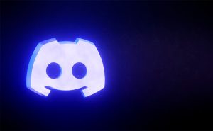 logotipo do discord em neon