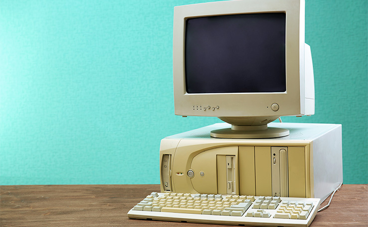 computador antigo da década de 90