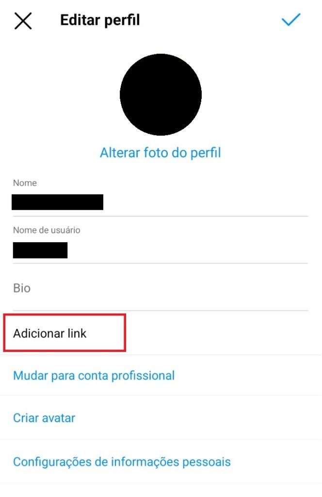 Como colocar link na bio de Blog Pessoal