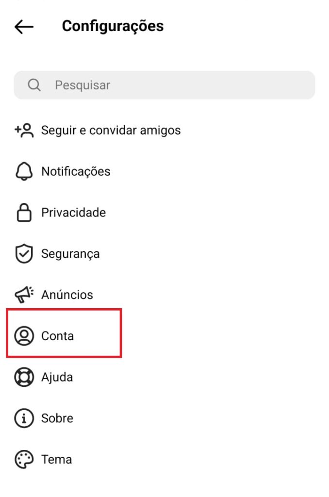 Saiba como colocar Blog Pessoal no Instagram passo 2.1