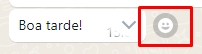 Como reagir a mensagens no Whatsapp com emoji passo 1