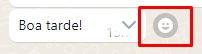 Como reagir a mensagens no Whatsapp com emoji passo 1