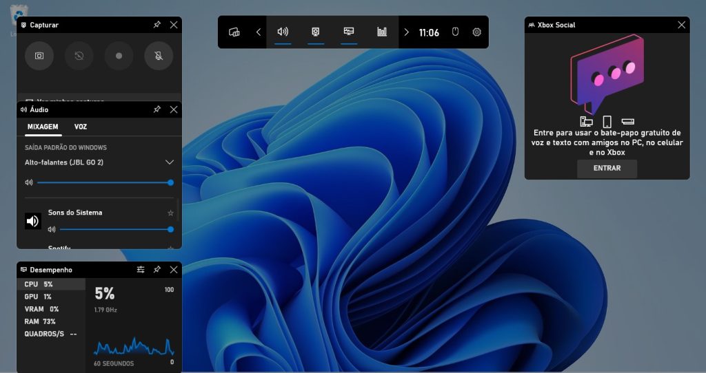 como gravar a tela do pc x box game bar passo 1