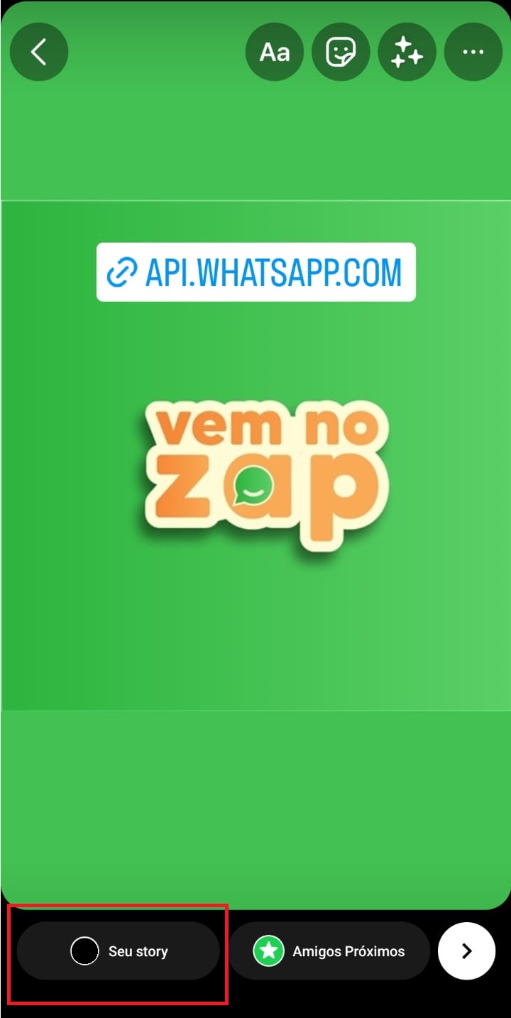 Como colocar o link do WhatsApp no Stories do Instagram - Positivo do ...