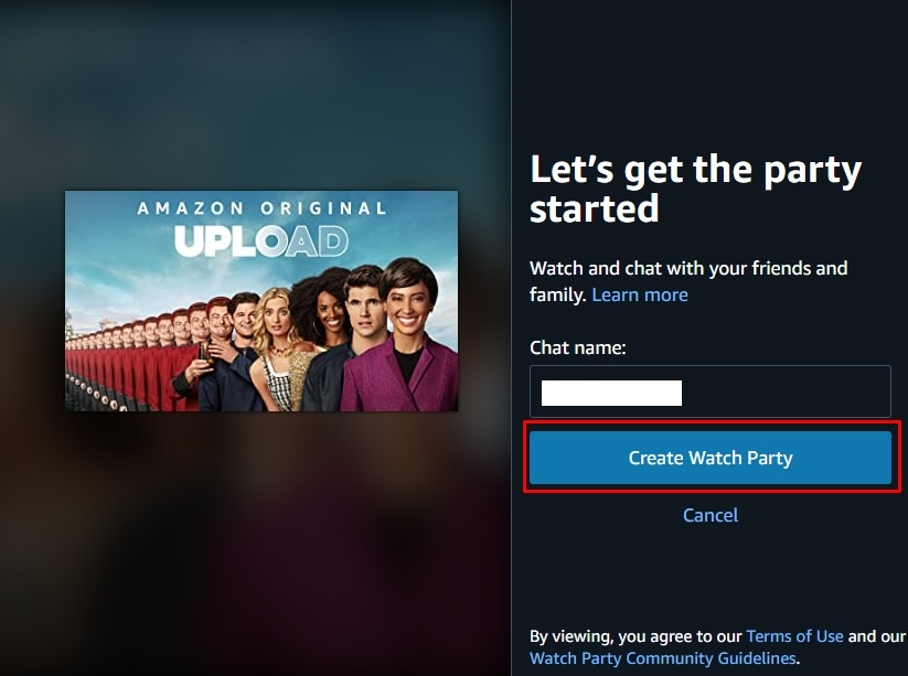 como acessar o watch party da Amazon Prime Video passo 2.2