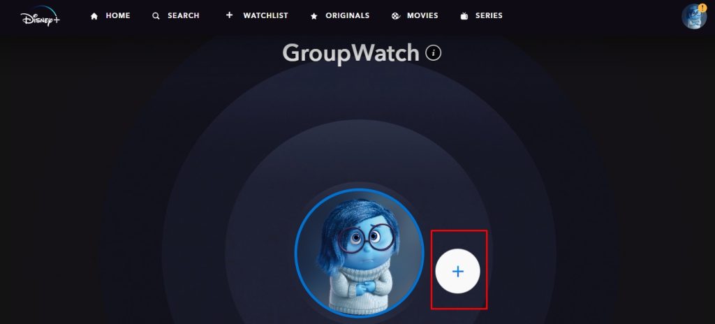 como acessar o groupwatch da Disney+ passo 3