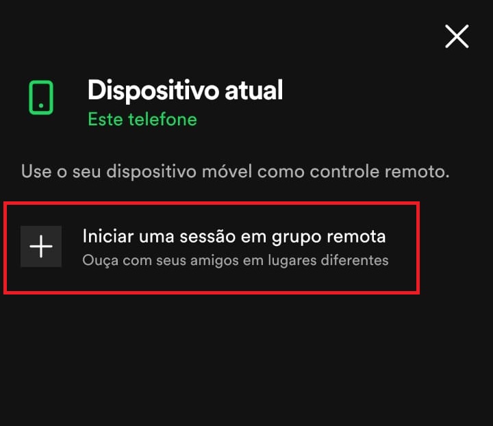 como ouvir música juntos no Spotify passo 3