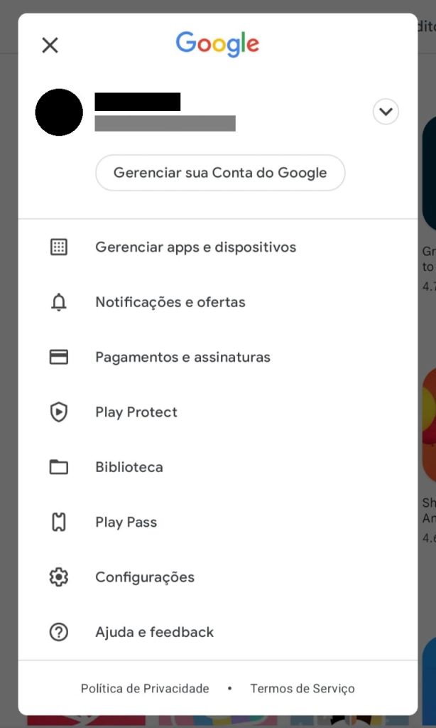 como ver apps desinstalados no Android passo 1