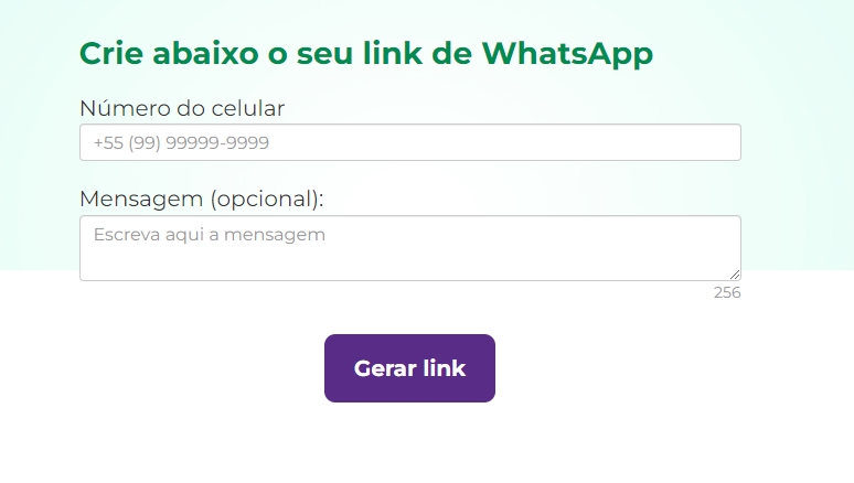 como gerar link para o WhatsApp com o Marketex