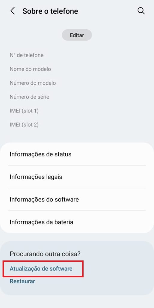 como verificar se tem atualização do Android passo 3