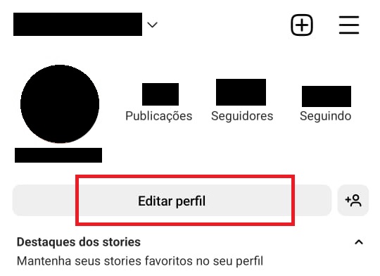 como remover a foto de perfil do Instagram passo 2.1