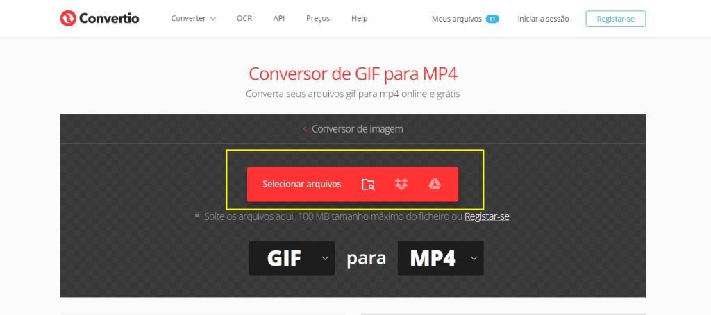 Conversor de Vídeo para GIF - Crie GIF com Vídeo Online Grátis