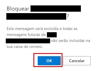 Como bloquear e-mails no Outlook passo 6