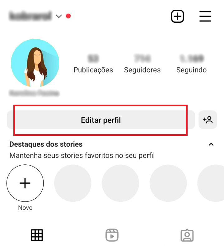 como colocar na bio do Instagram passo 4