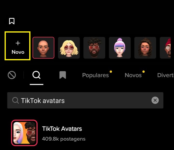 Como usar avatar no TikTok