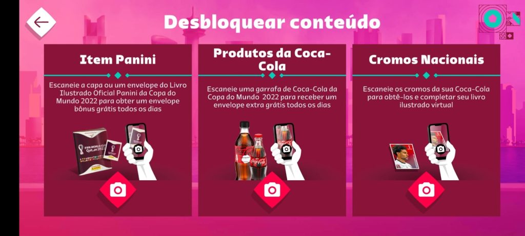 como usar o app do Álbum da Copa 2022 passo 3