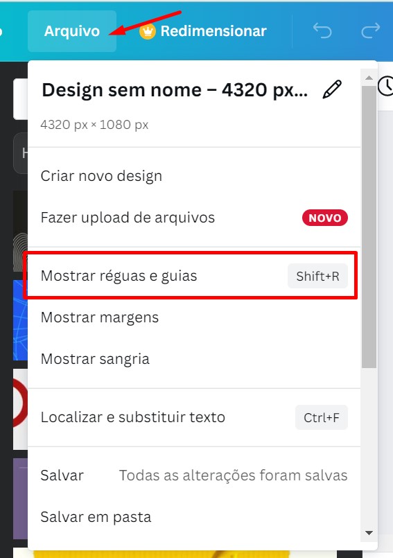 como fazer carrossel para o Instagram no Canva passo 3