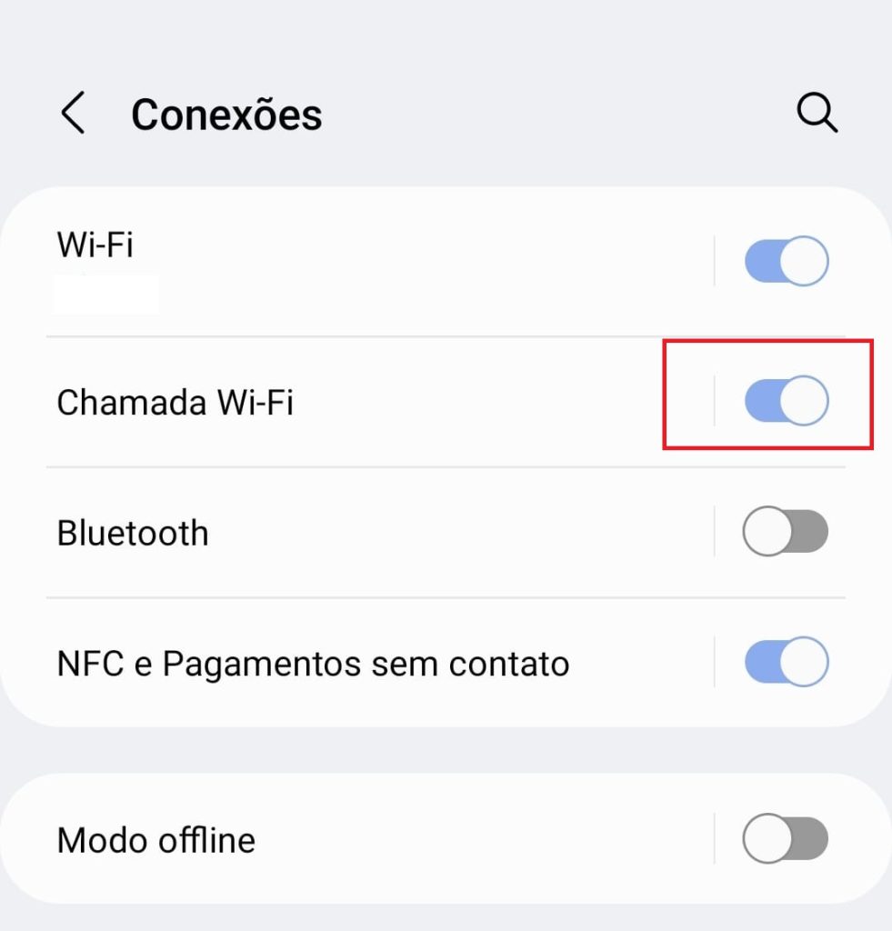 como fazer chamada wi-fi no Android passo 3