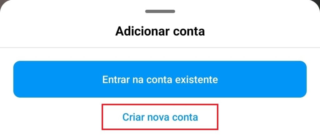 como criar uma conta no Instagram passo 4