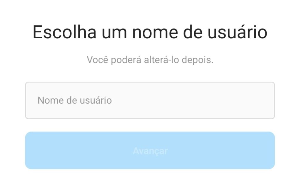 como criar uma conta no Instagram passo 5
