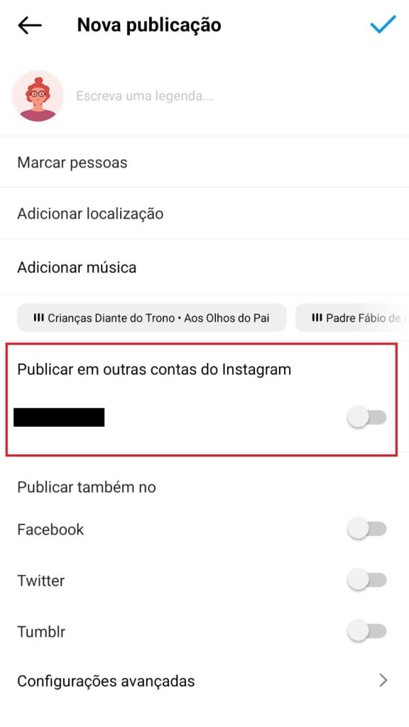 como usar mais de uma conta no Instagram passo 5