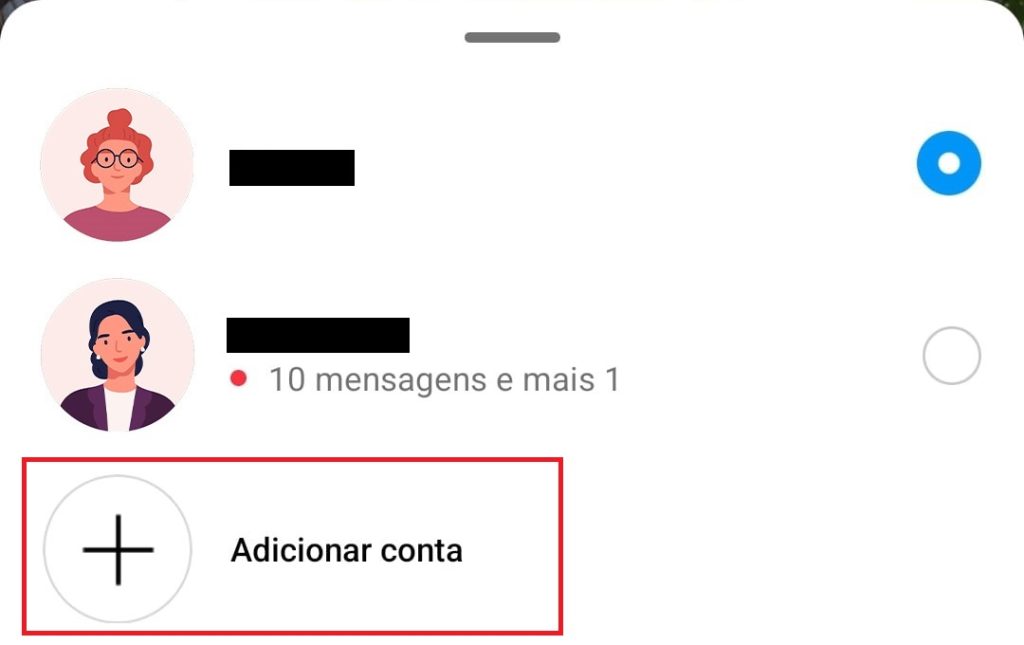 como usar mais de uma conta no Instagram passo 6
