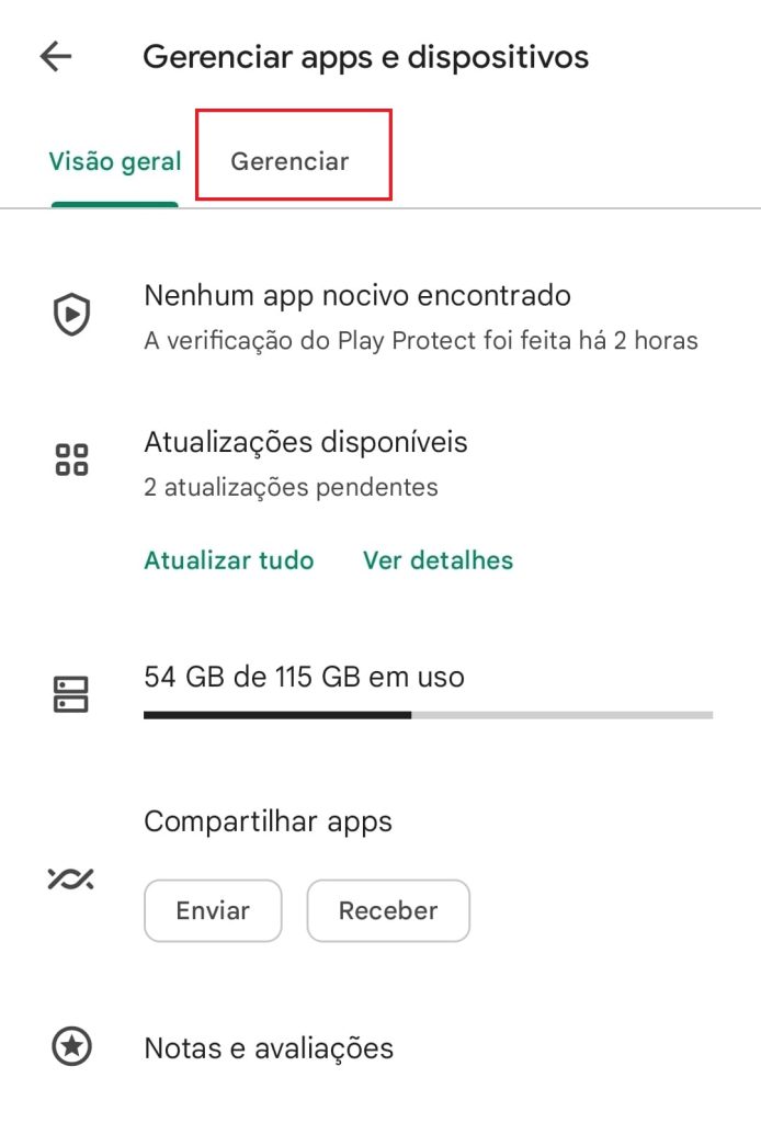 como excluir aplicativos do celular passo 3