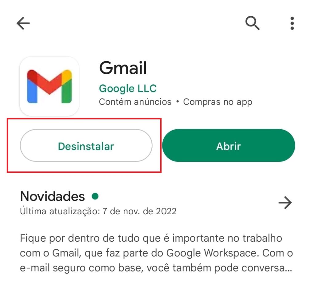 como excluir aplicativos do celular passo 5