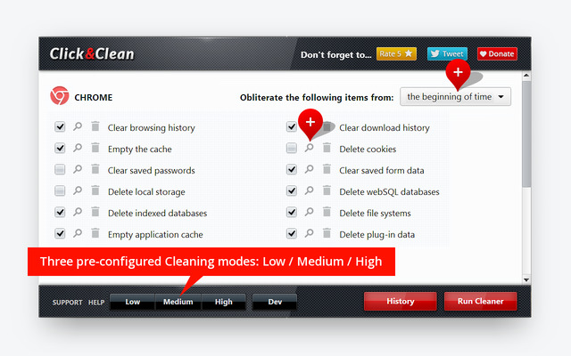 Clic&Clean, extensão de produtividade para usar no Chrome.