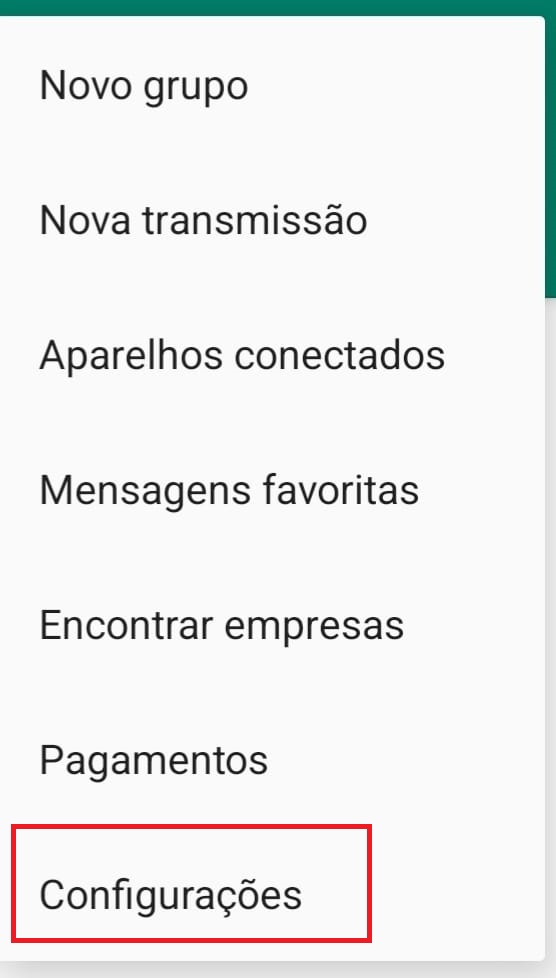 como tirar o online do WhatsApp passo 2