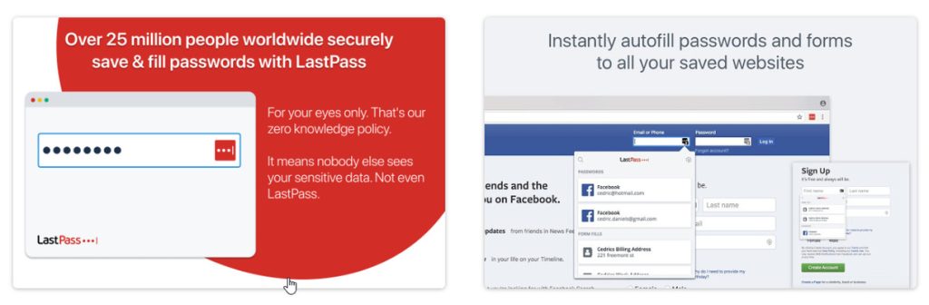 LastPass, extensão de produtividade para usar no Chrome.