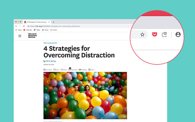 Save to Pocket, extensão de produtividade para usar no Chrome.