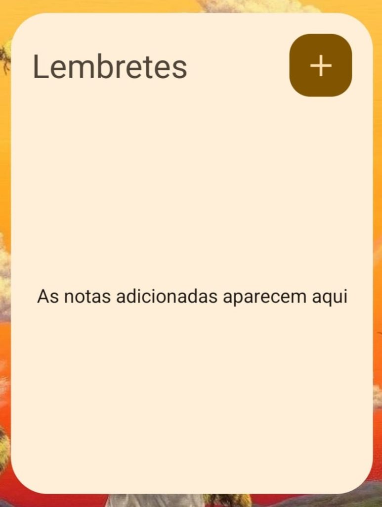 widget do Google Keep