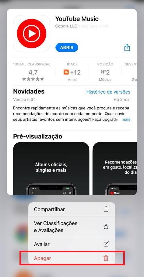 como excluir aplicativos do celular permanentemente no iOs passo 5