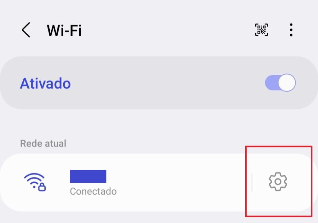 como gerar o código do wifi pelo Android passo 4