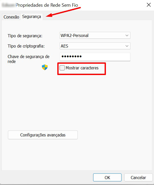 como recuperar a senha do Wifi pelo Windows 11 passo 4.2